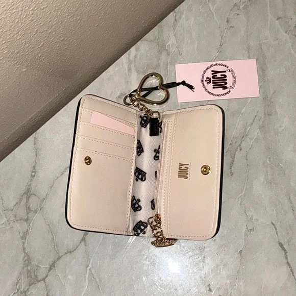 Juicy Couture Black Wallet with Silver Accents - Picture 2 of 3